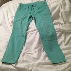 Kut from the Kloth light aqua ankle jeans A05